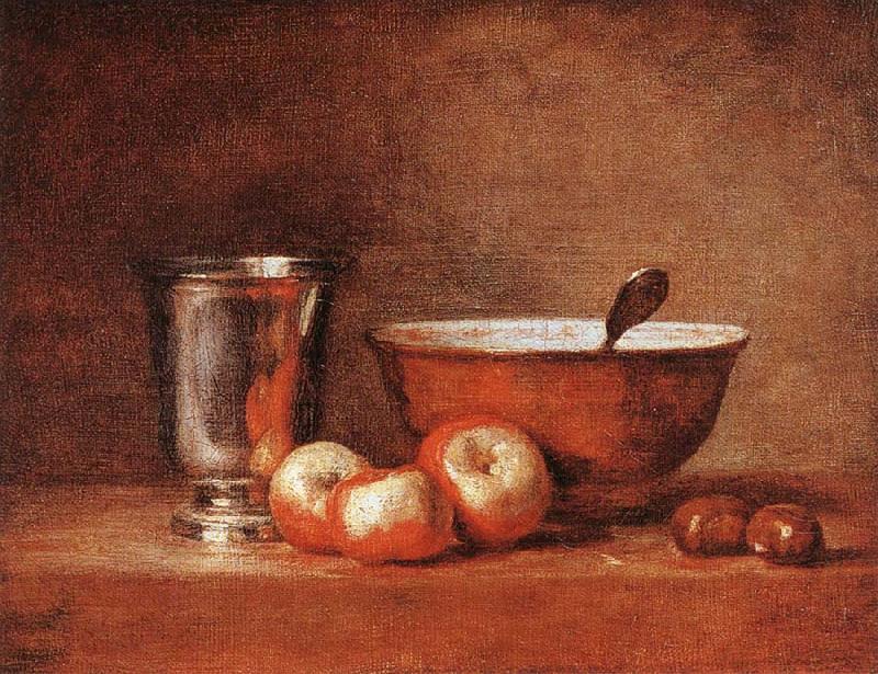 jean-Baptiste-Simeon Chardin The Silver Goblet Sweden oil painting art